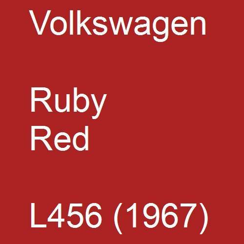 Volkswagen, Ruby Red, L456 (1967).